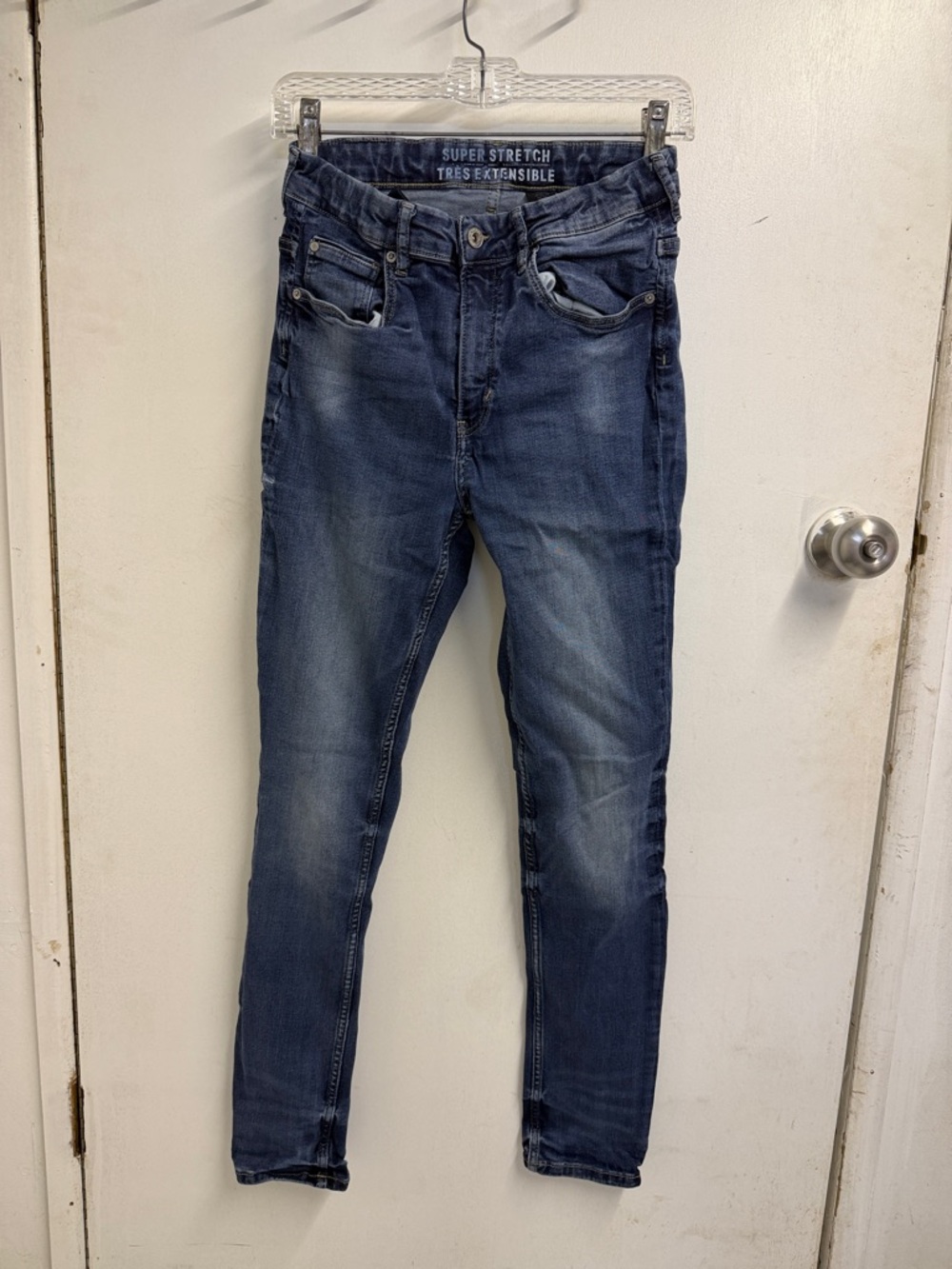 Girls Super Stretch Dark Blue Slim Jeans